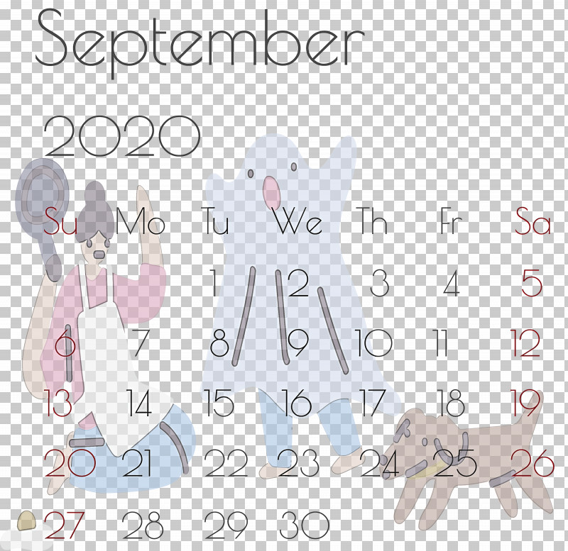 September 2020 Printable Calendar September 2020 Calendar Printable September 2020 Calendar PNG, Clipart, Area, Character, Line, Paper, Printable September 2020 Calendar Free PNG Download