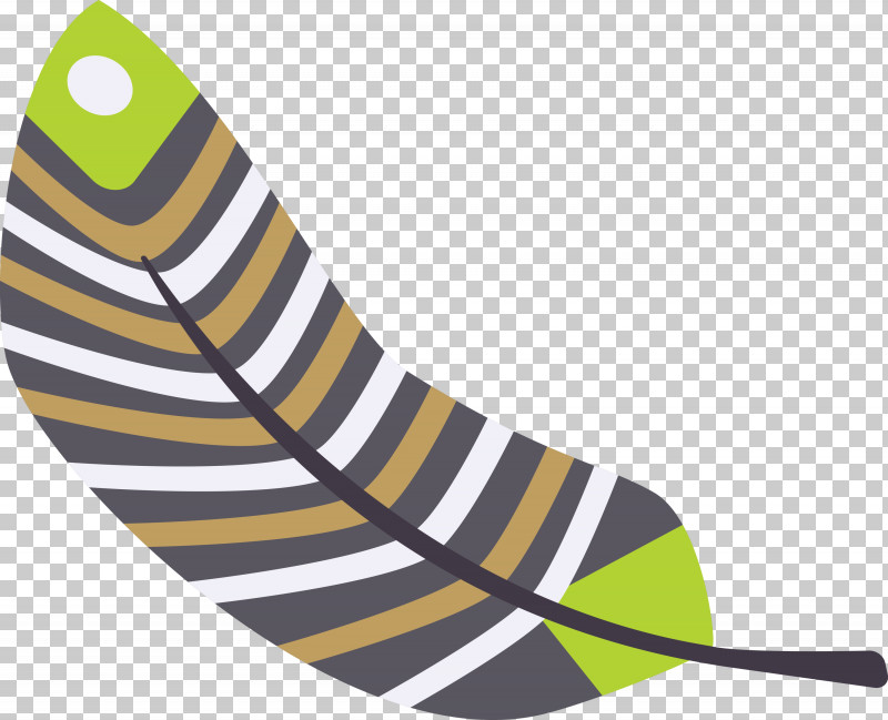 Shoe Yellow Pattern Line Meter PNG, Clipart, Cartoon Feather, Line, Meter, Shoe, Vintage Feather Free PNG Download
