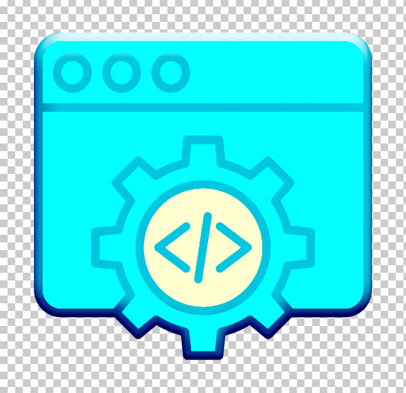 Web Development Icon Code Icon Coding Icon PNG, Clipart, Aqua, Code Icon, Coding Icon, Sticker, Turquoise Free PNG Download