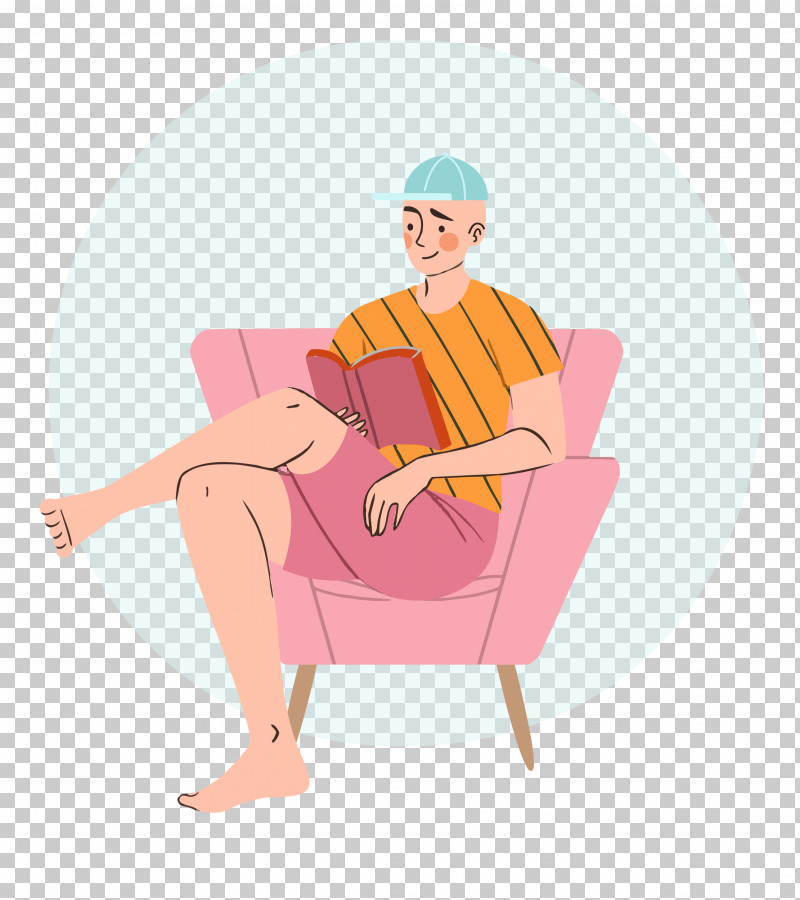 Reading Book Free Time Sofa PNG, Clipart, Angle, Cartoon, Chair, Character, Free Time Free PNG Download