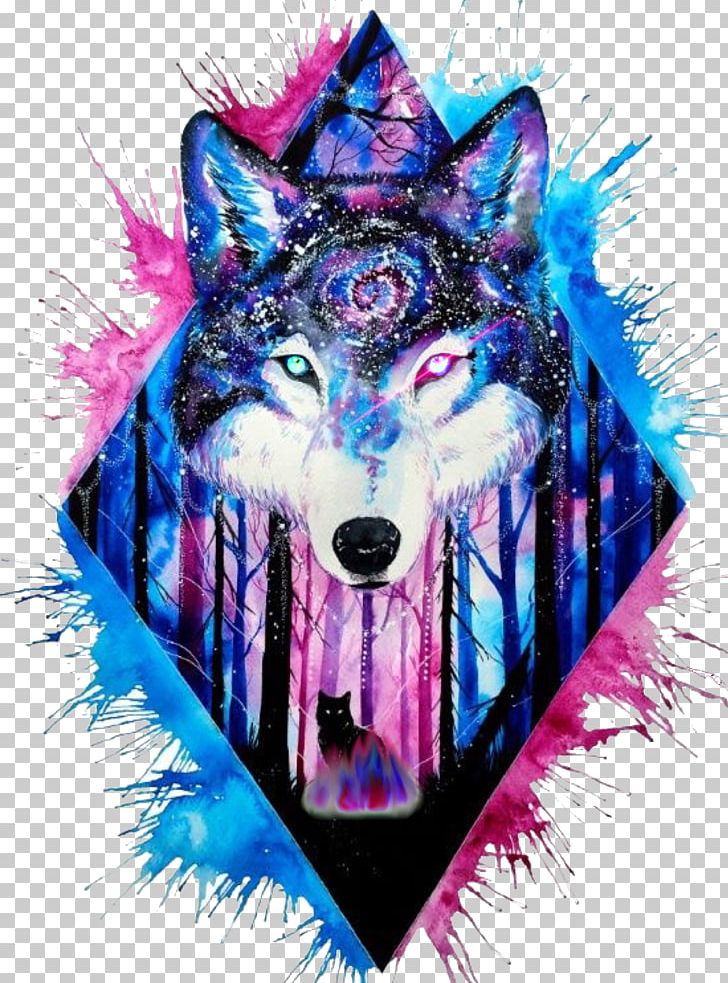 Gray Wolf Watercolor Painting Drawing PNG, Clipart, Art, Artist, Color, Coloring Book, Drawing Free PNG Download