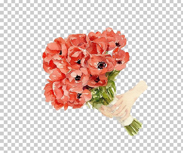 Nosegay Flower Pink Blue Illustration PNG, Clipart, Artificial Flower, Beach Rose, Blue, Color, Drawing Free PNG Download