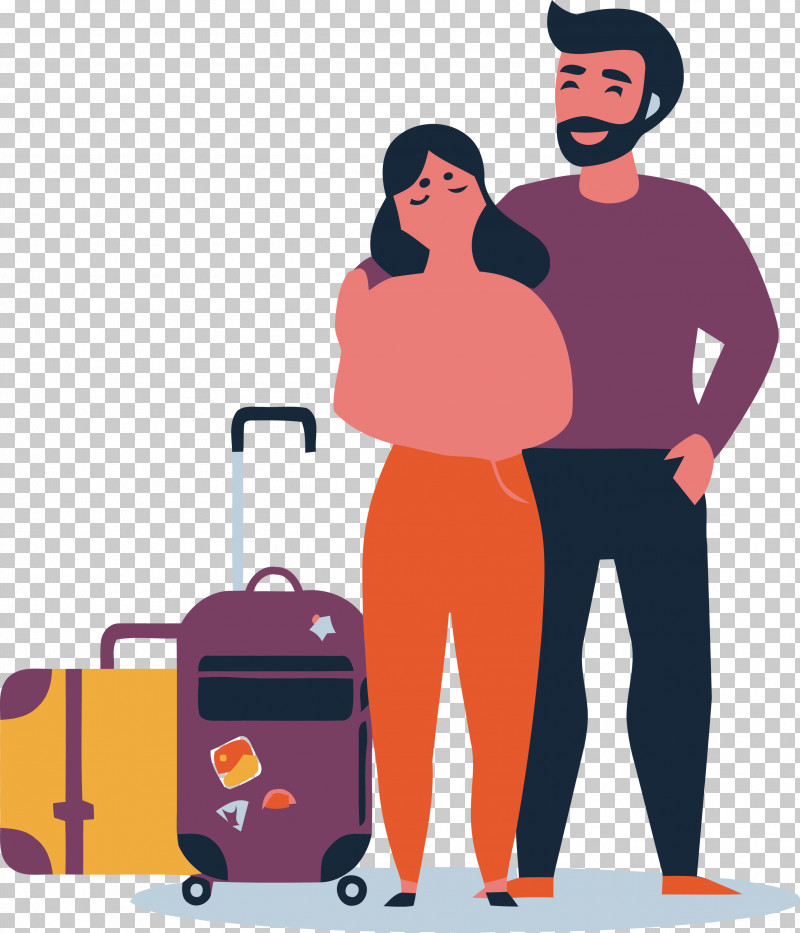 Couple Lover PNG, Clipart, Baggage, Cartoon, Couple, Lover, Suitcase Free PNG Download