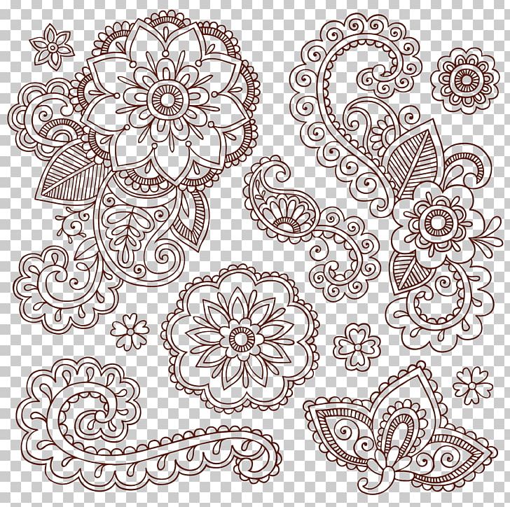 Paisley Mehndi Tattoo Mandala PNG, Clipart, Flower, Flowers, Geometric Pattern, Happy Birthday Vector Images, Leaves Pattern Free PNG Download