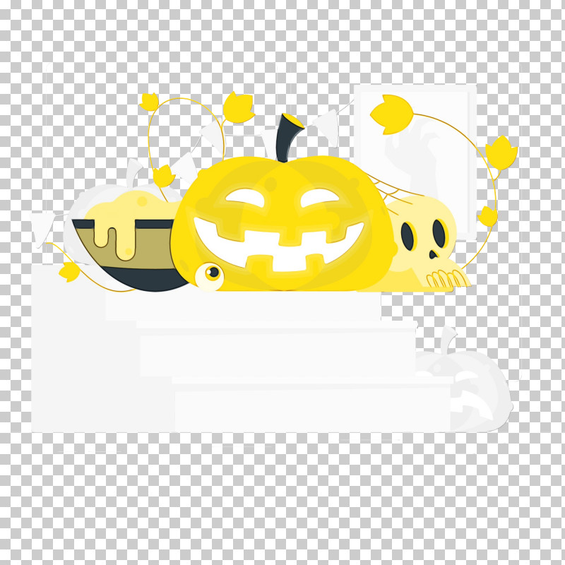 Yellow Smiley Font Text Icon PNG, Clipart, Halloween, Paint, Smiley, Text, Watercolor Free PNG Download