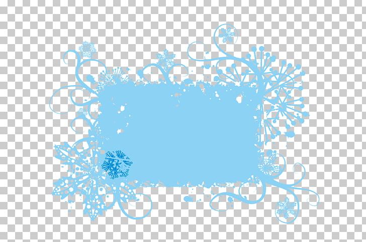 Euclidean Snowflake Graphic Design PNG, Clipart, Blue, Blue Background, Blue Vector, Border, Border Frame Free PNG Download