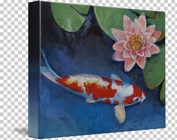 The Water Lily Pond Koi Water Lilies Painting Art PNG, Clipart, Art, Artist, Artwork, Canvas, Canvas Print Free PNG Download