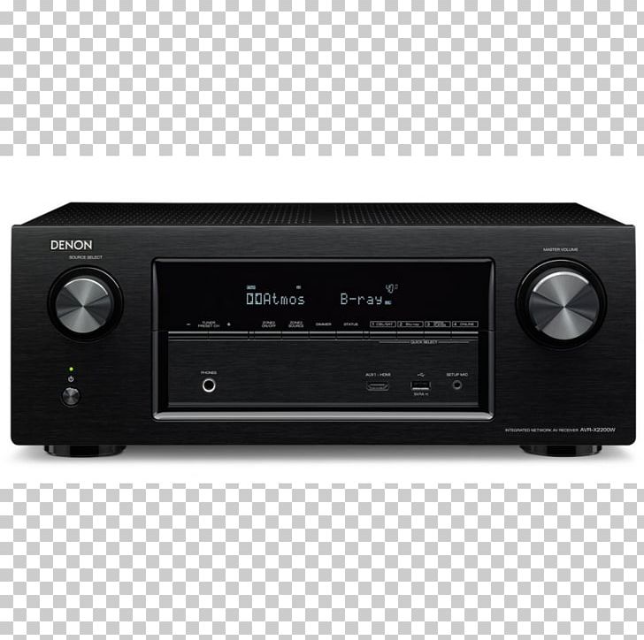 AV Receiver Denon AVR-X1400H Surround Sound Audio PNG, Clipart, 4k Resolution, Amplifier, Audio, Audio Equipment, Audio Power Amplifier Free PNG Download