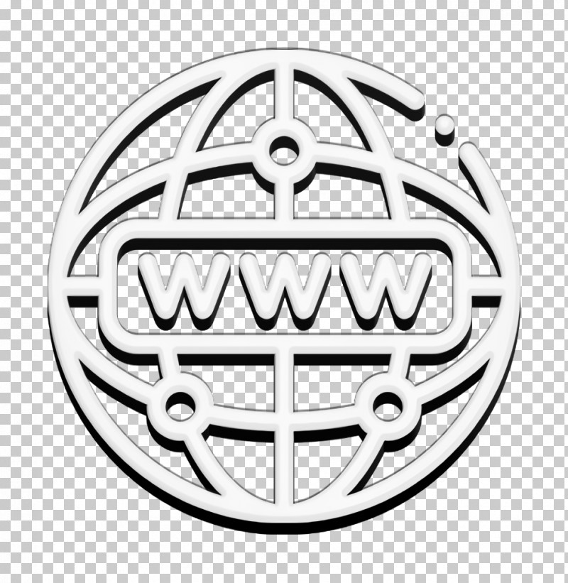 Www Icon Internet And Technology Icon Domain Icon PNG, Clipart, Black, Black And White, Domain Icon, Emblem, Geometry Free PNG Download