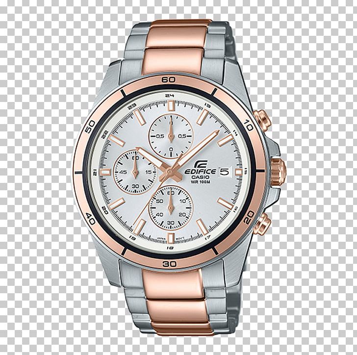 Casio Edifice Analog Watch Chronograph PNG, Clipart, Analog Watch, Brand, Brown, Casio, Casio Edifice Free PNG Download