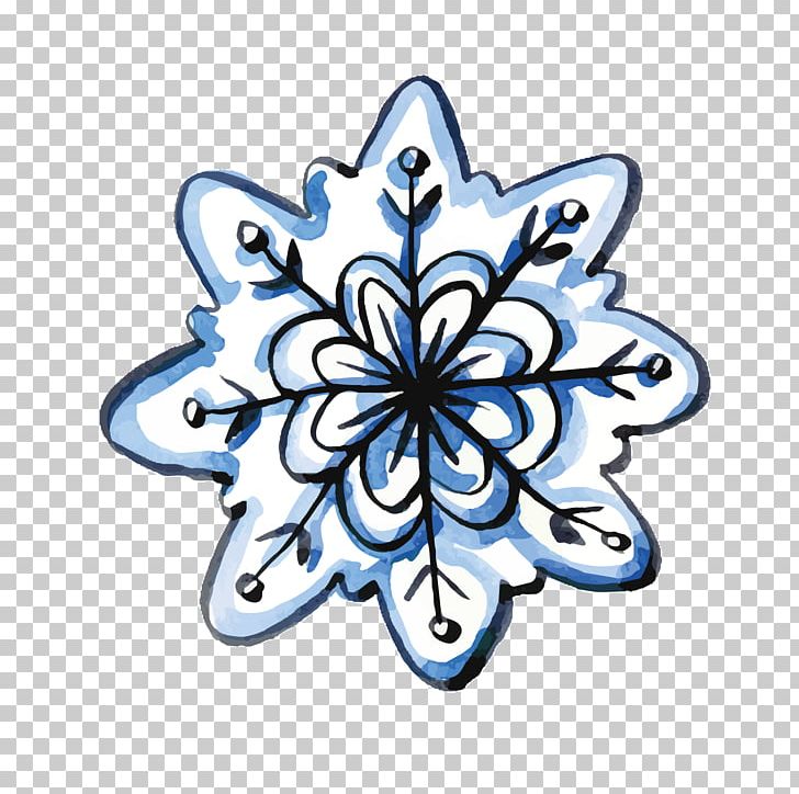 Snowflake Watercolor Painting Computer File PNG, Clipart, Encapsulated Postscript, Flower, Hand, Happy Birthday Vector Images, Snowflakes Free PNG Download