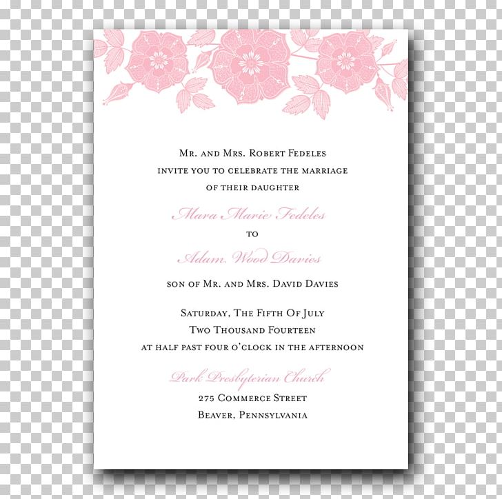 Wedding Invitation Pink M Convite Font PNG, Clipart, Convite, Holidays, Petal, Pink, Pink M Free PNG Download
