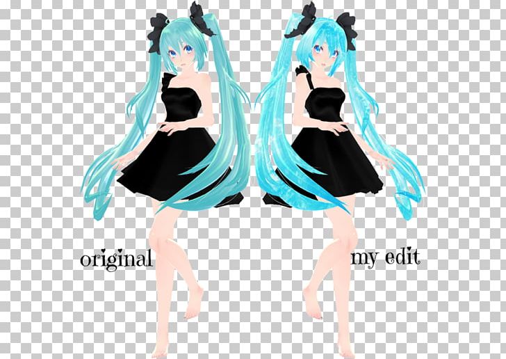 MikuMikuDance Art Hatsune Miku PNG, Clipart, Anime, Art, Black Hair, Blue, Chibi Free PNG Download