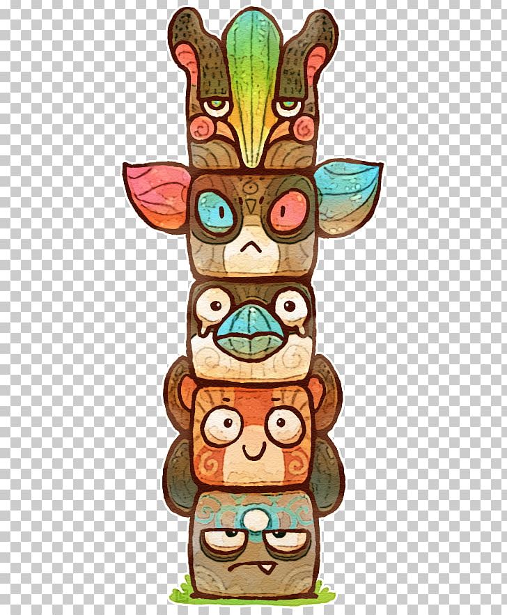 Totem Pole Illustration Art Drawing PNG, Clipart,  Free PNG Download