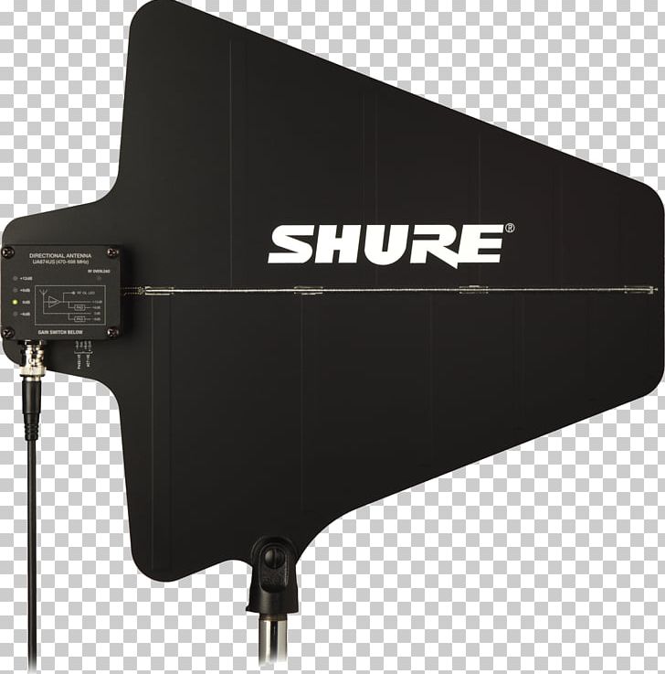 Microphone Directional Antenna Ultra High Frequency Aerials Shure UA874US PNG, Clipart, Aerials, Dipole Antenna, Directional Antenna, Electronics, Electronics Accessory Free PNG Download