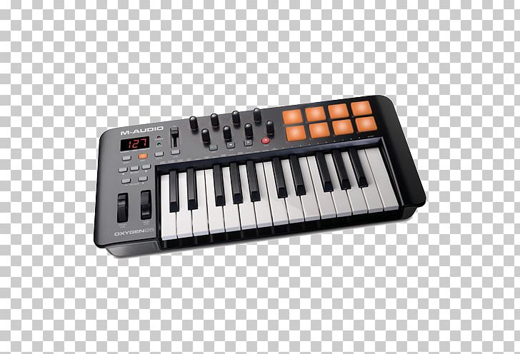 M-Audio Oxygen 25 MK IV MIDI Keyboard Electronic Keyboard MIDI Controllers PNG, Clipart, Analog Synthesizer, Digital Piano, Electronic Device, Electronics, Input Device Free PNG Download