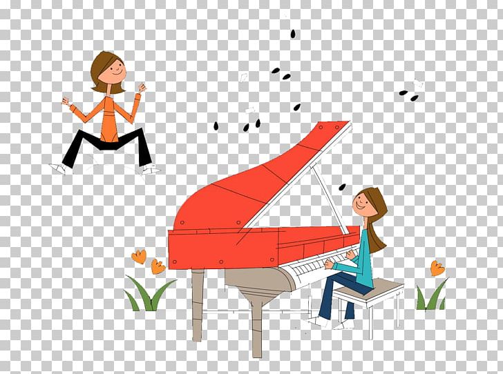 Piano Cartoon Illustration PNG, Clipart, Angle, Art, Cartoon, Child, Furniture Free PNG Download
