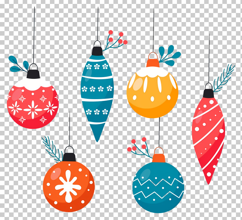 Decoration - Colorful Christmas Ornaments For Holiday Decor PNG