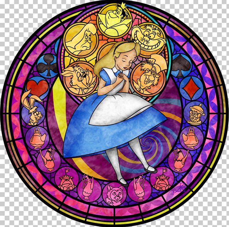 Stained Glass Window Cheshire Cat White Rabbit PNG, Clipart, Alice In Wonderland, Alice Through The Looking Glass, Art, Cheshire Cat, Circle Free PNG Download