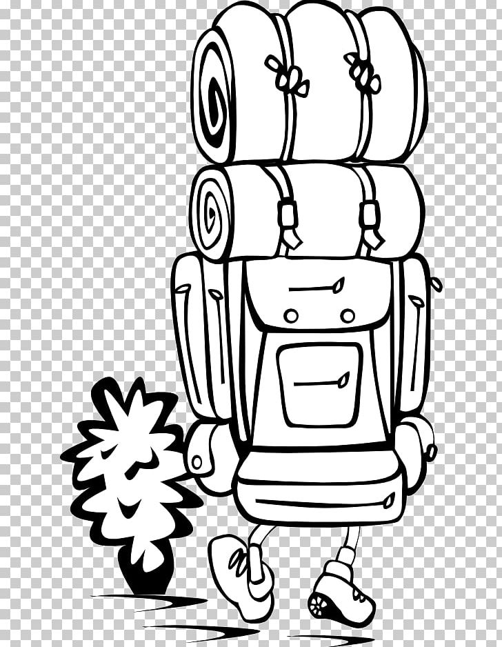 Backpack Hiking PNG, Clipart, Art, Backpack, Backpacking, Black, Black And White Free PNG Download