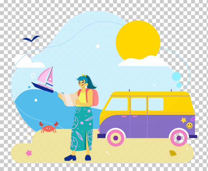 Seashore Day Vacation Travel PNG, Clipart, Cartoon, Drawing, Happiness, Painting, Royaltyfree Free PNG Download