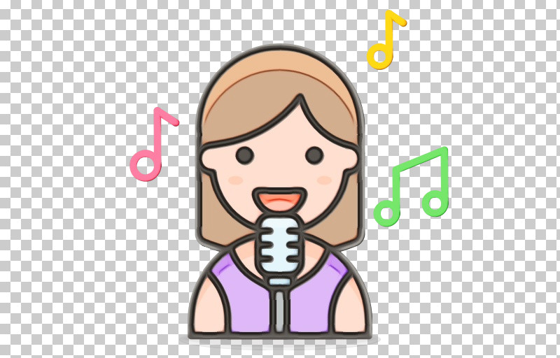 Icon Emoji Karaoke Cartoon PNG, Clipart, Cartoon, Emoji, Karaoke, Paint, Watercolor Free PNG Download