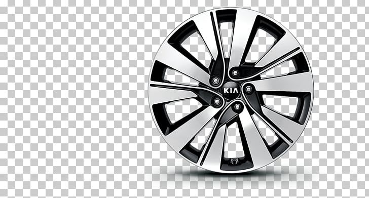 Alloy Wheel Kia Sportage Kia Motors Car PNG, Clipart, Alloy Wheel, Automotive Tire, Automotive Wheel System, Auto Part, Black And White Free PNG Download