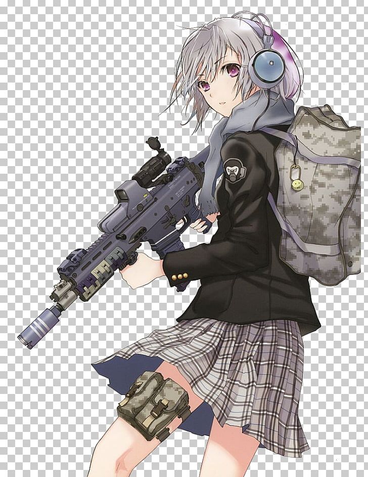 Anime Soldier Female 少女向けアニメ PNG, Clipart, Anime, Black Hair, Brown Hair, Cartoon, Catgirl Free PNG Download