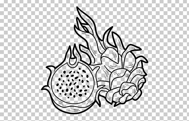 Coloring Book Pitaya Fruit Vegetable PNG, Clipart, 5 A Day, Artwork, Black, Black And White, Book Free PNG Download