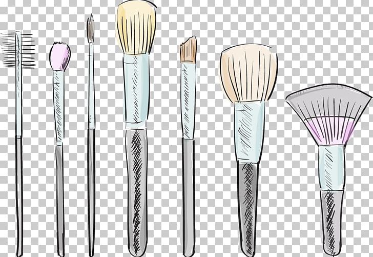 Makeup Brush Cosmetics Drawing Illustration PNG, Clipart, Brush, Brush