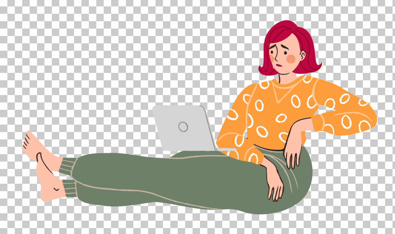 Relaxing Lady Woman PNG, Clipart, Behavior, Biology, Cartoon, Girl, Hm Free PNG Download