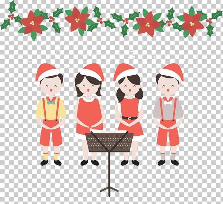 Christmas Concert Choir Singing Child PNG, Clipart, Cartoon Children, Choir, Christmas Carol, Christmas Decoration, Christmas Frame Free PNG Download