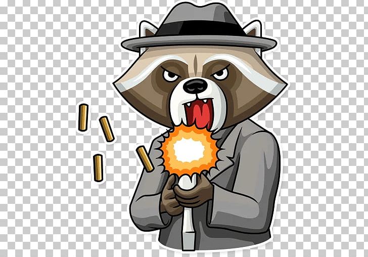 Raccoon Sticker Telegram VKontakte PNG, Clipart, Animals, Bear, Behavior, Carnivoran, Cartoon Free PNG Download
