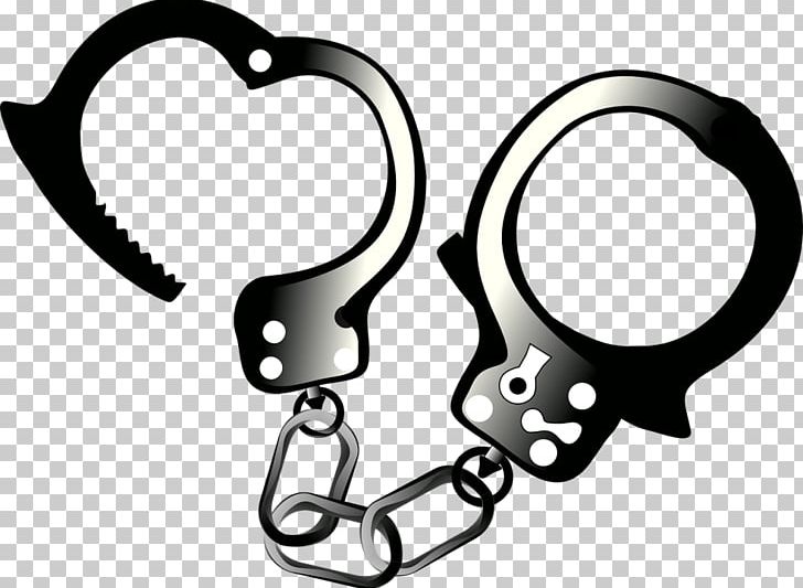 Handcuffs Police Officer Arrest PNG, Clipart, Arrest, Auto Part, Black, Black And White, Body Jewelry Free PNG Download