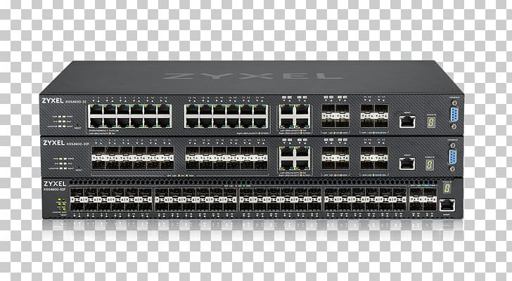 Network Switch Zyxel Gigabit Ethernet Small Form-factor Pluggable Transceiver Router PNG, Clipart, 10 Gigabit Ethernet, Audio Receiver, Computer Network, Electronic Device, Launch Free PNG Download