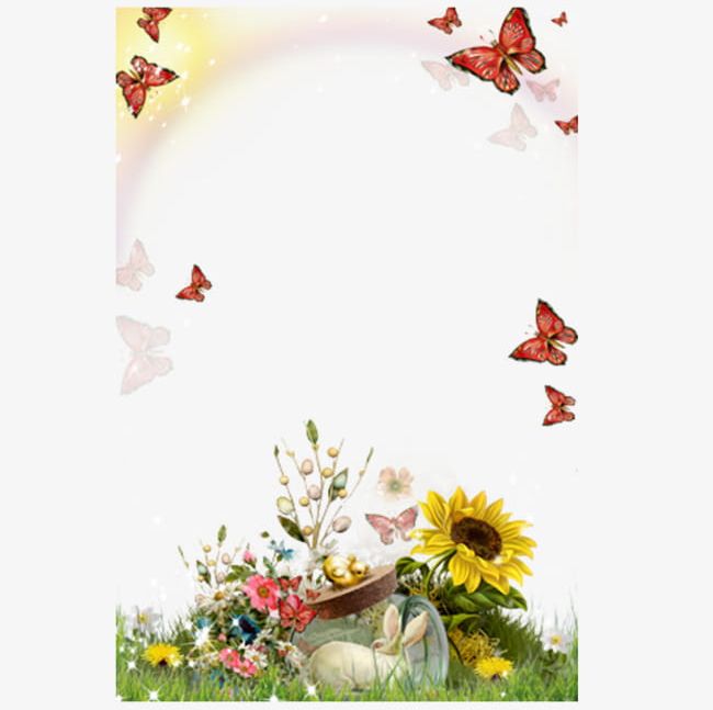 Sunflower Flower Frame PNG, Clipart, Album, Border, Border Frame, Borders, Cute Free PNG Download