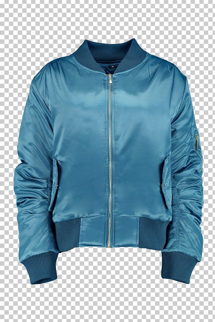 Jacket Polar Fleece Bluza Sleeve Outerwear PNG, Clipart, Aqua, Blue, Bluza, Bomber, Boohoo Free PNG Download