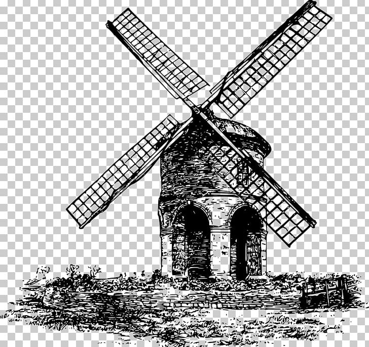 Golden Gate Park Windmills Watermill PNG, Clipart, Artwork, Black And White, Building, Clip Art, Drawing Free PNG Download