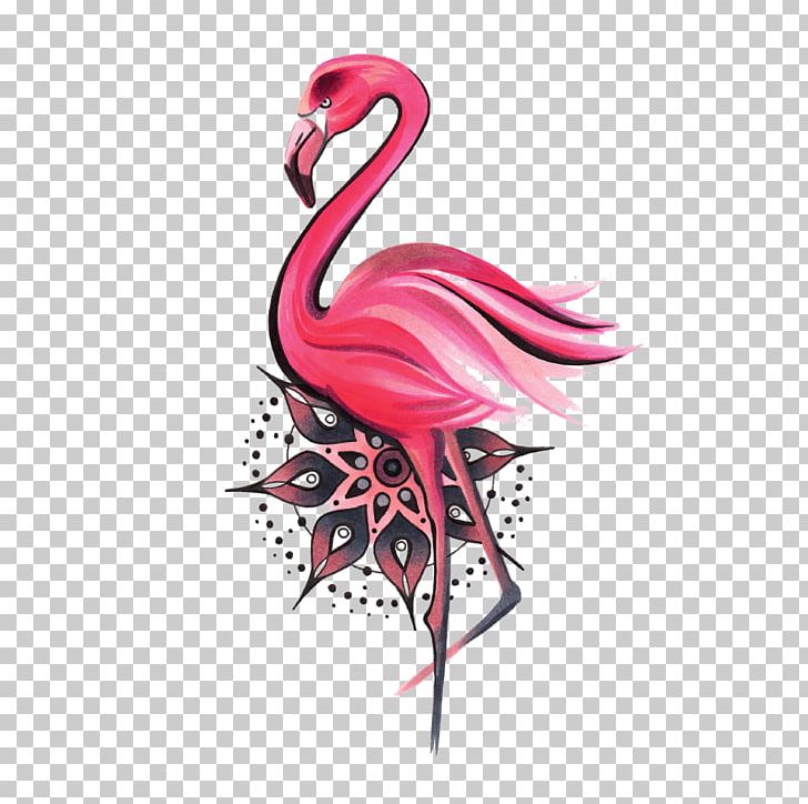 Mandala Water Bird Greater Flamingo Symbol PNG, Clipart, Abziehtattoo, Animals, Beak, Bird, Body Jewelry Free PNG Download