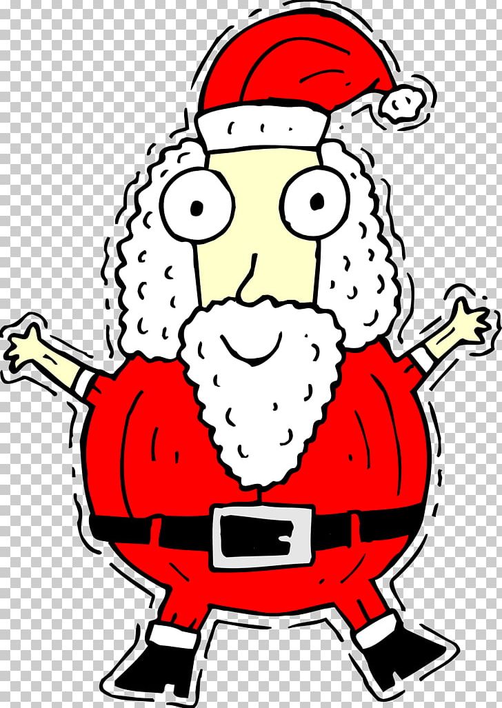 Santa Claus Reindeer PNG, Clipart, Art, Artwork, Beak, Black And White, Cartoon Free PNG Download