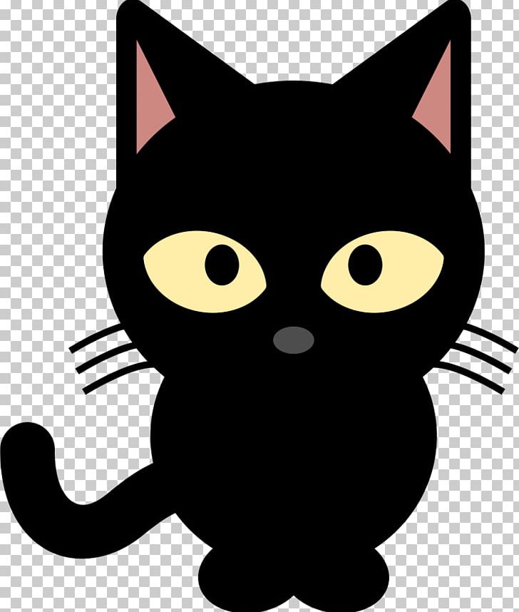 Black Cat Kitten Graphics PNG, Clipart, Animals, Black, Black And White, Black Cat, Carnivoran Free PNG Download