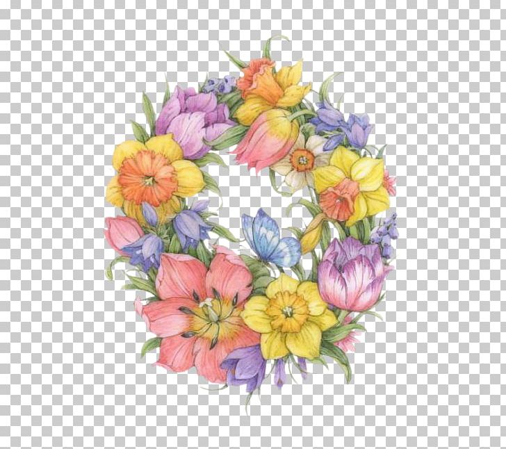 Wreath Flower Bouquet Floral Design Animaatio PNG, Clipart, Animaatio, Artificial Flower, Couronne, Cut Flowers, Drawing Free PNG Download
