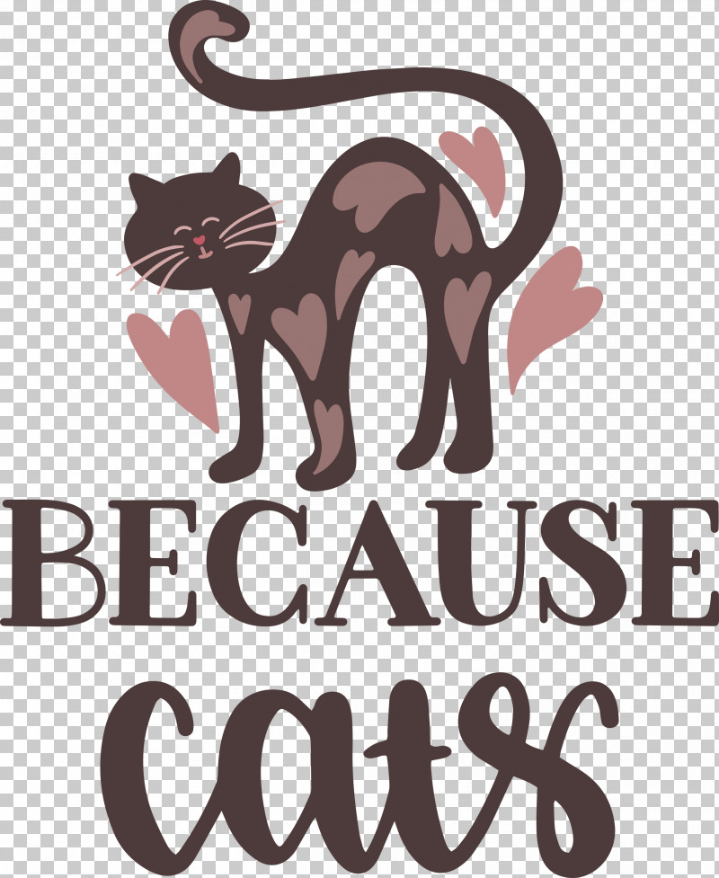 Because Cats PNG, Clipart, Biology, Cat, Catlike, Logo, Science Free PNG Download