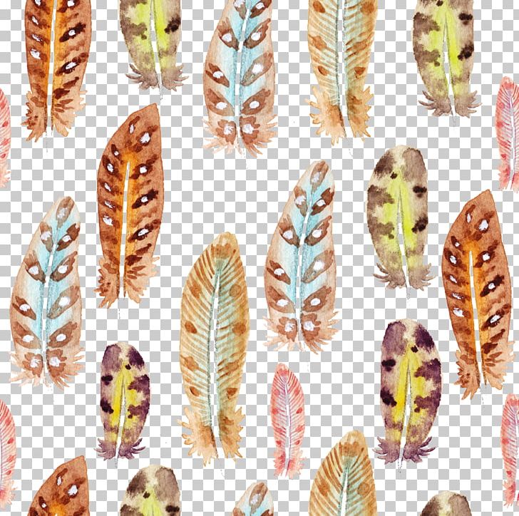 Feather Watercolor Painting Drawing PNG, Clipart, Animals, Art, Color, Commodity, Drawing Free PNG Download
