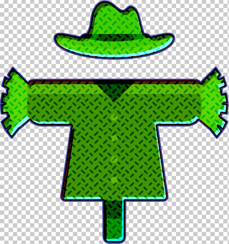 Agriculture Icon Scarecrow Icon PNG, Clipart, Agriculture Icon, Geometry, Green, Headgear, Leaf Free PNG Download