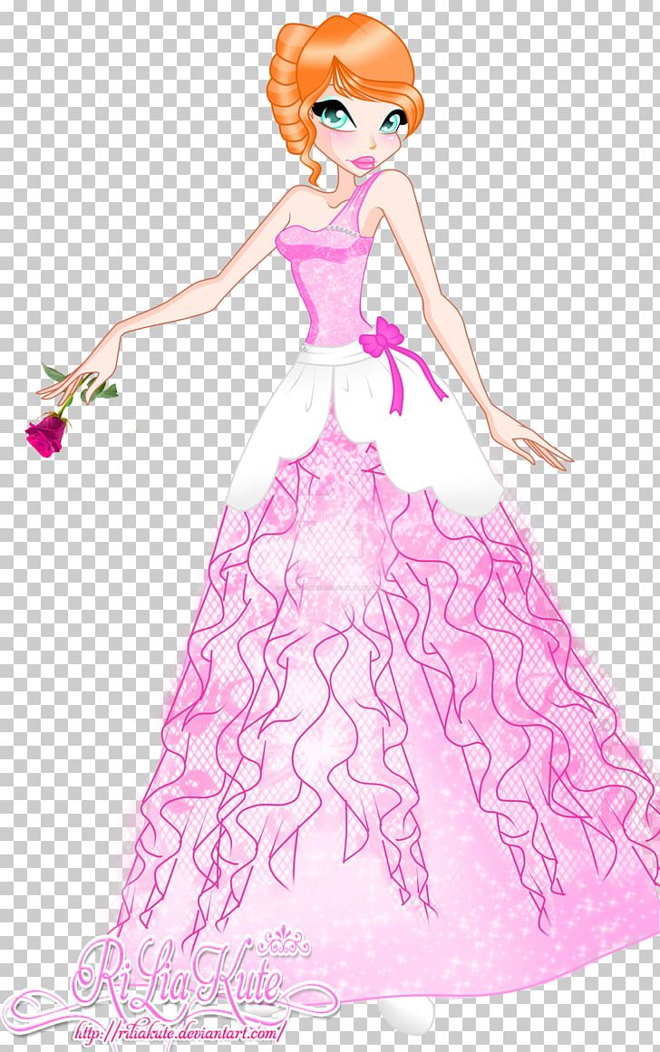 Gown Drawing Pink M Character PNG, Clipart, Art, Barbie, Character, Clothing, Costume Free PNG Download