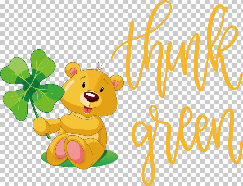 Think Green St Patricks Day Saint Patrick PNG, Clipart, Bears, Brown Bear, Giant Panda, Good Luck Bear, Greeting Card Free PNG Download
