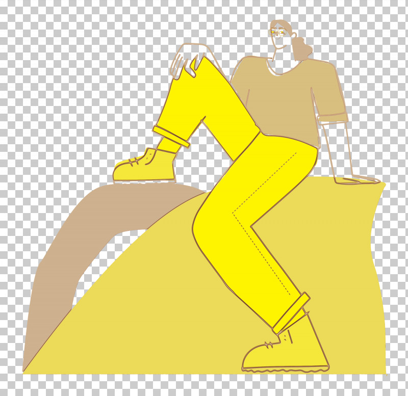 Cartoon Yellow Shoe Line H&m PNG, Clipart, Cartoon, Geometry, Hm, Line, Mathematics Free PNG Download