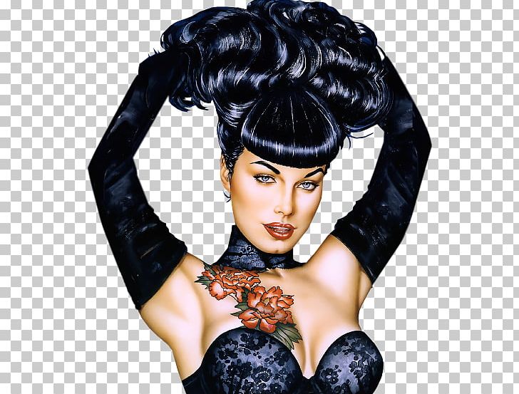 Bettie Page By Olivia Pin-up Girl Rocketeer Art PNG, Clipart, Art, Artist, Bettie Page, Black Hair, Brown Hair Free PNG Download