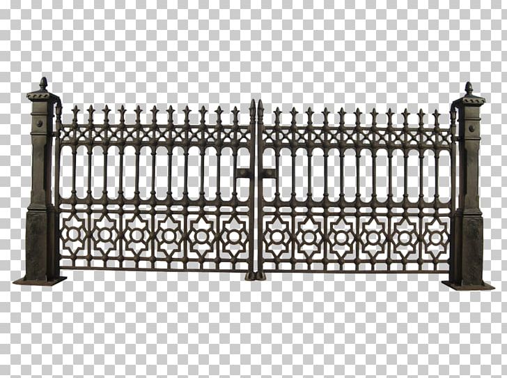Gate Iron Railing Wrought Iron PNG, Clipart, Baluster, Black And White, Cast Iron, Clip Art, Door Free PNG Download